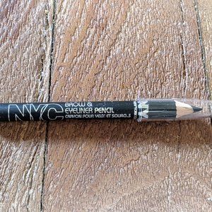 2/$18 NYC Brow & Eyeliner Pencil 901 Jet Black